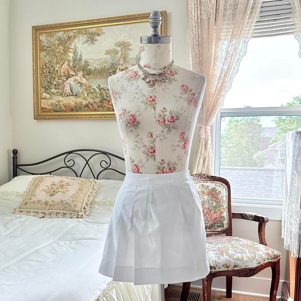 white mini skirt Y2K cycle white mini skirt size xs